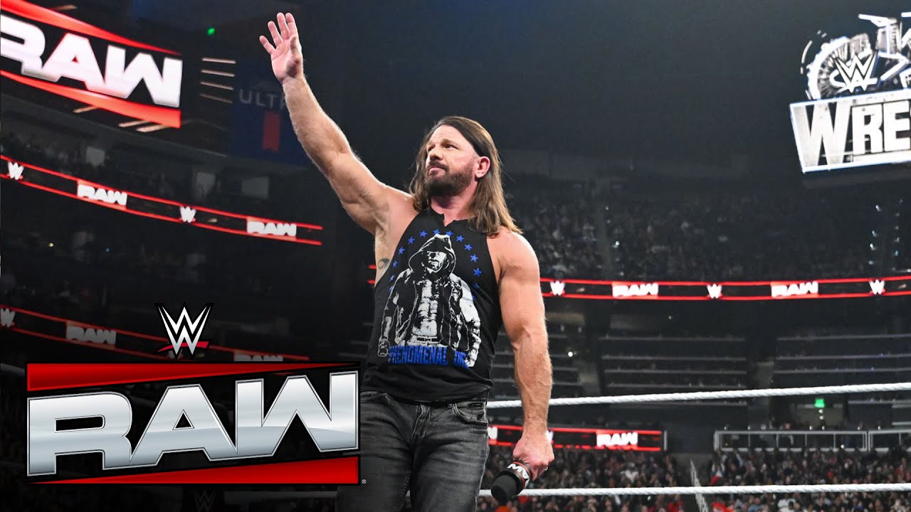 AJ Styles se despide en Georgia y deja sus guantes en el ring: Raw highlights, 23 de Feb, 2026