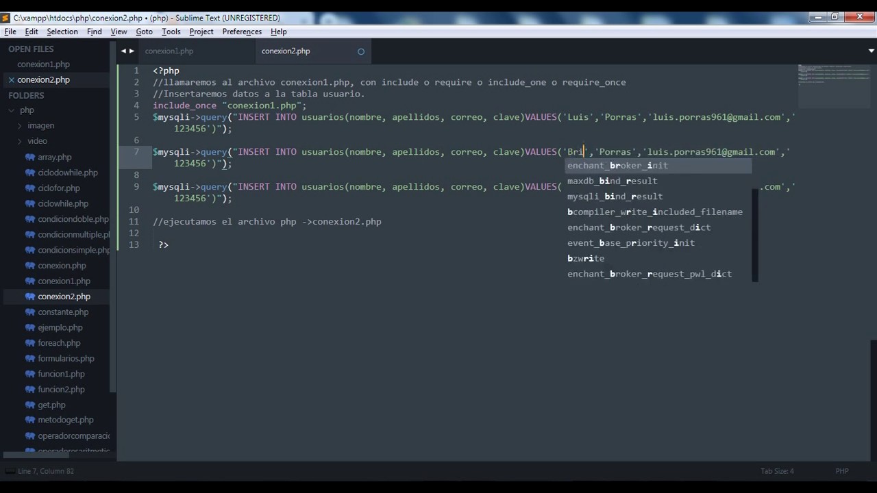 PHP 23 - Conexion a la base de datos mysql