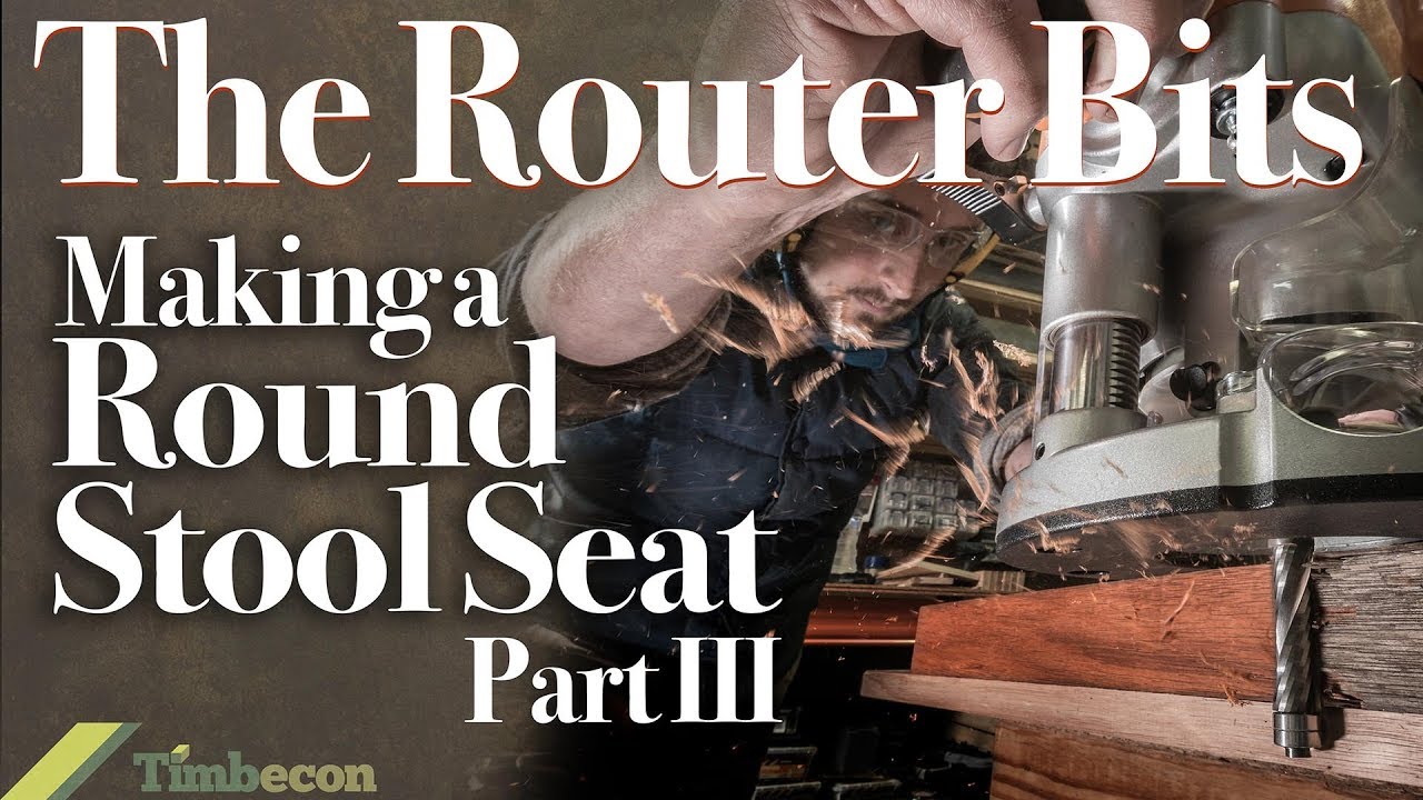 The Router Bits - Making a Round Stool Seat Part III