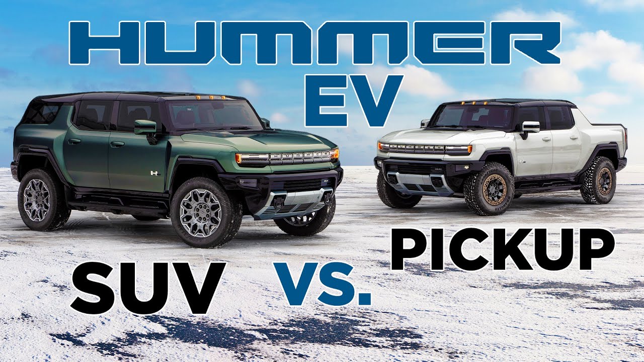 Hummer EV SUV vs. Pickup Truck | Cybertruck & Rivian Truck War