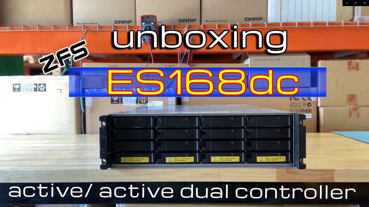Unboxing ES1686dc ZFS Active/ Active Dual Controller from QNAP