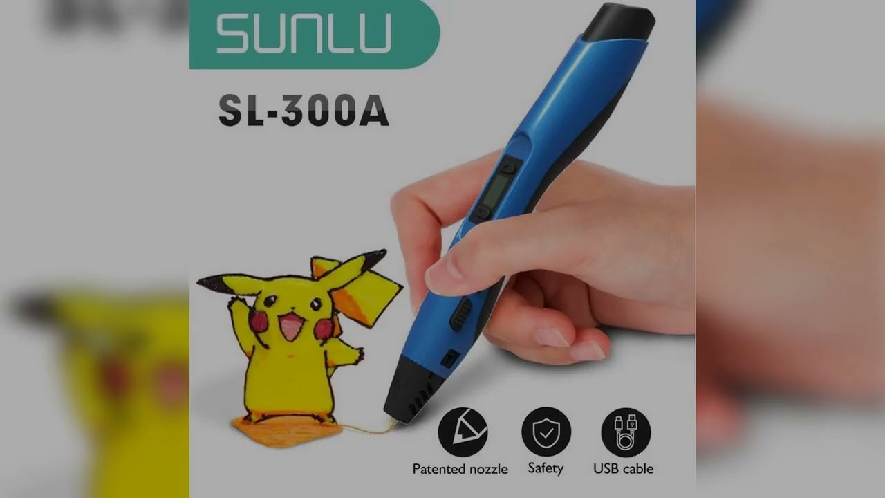 A must-have product! SUNLU 300A 3D Printing Pen DIY Doodling 3D Pen With Temperature Adjustable Te