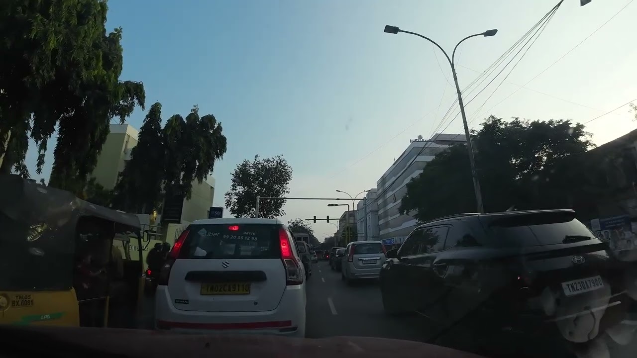 Tiruvottiyur To Guindy | City Drive | Pleasant Climate | Anna Salai | Road Way