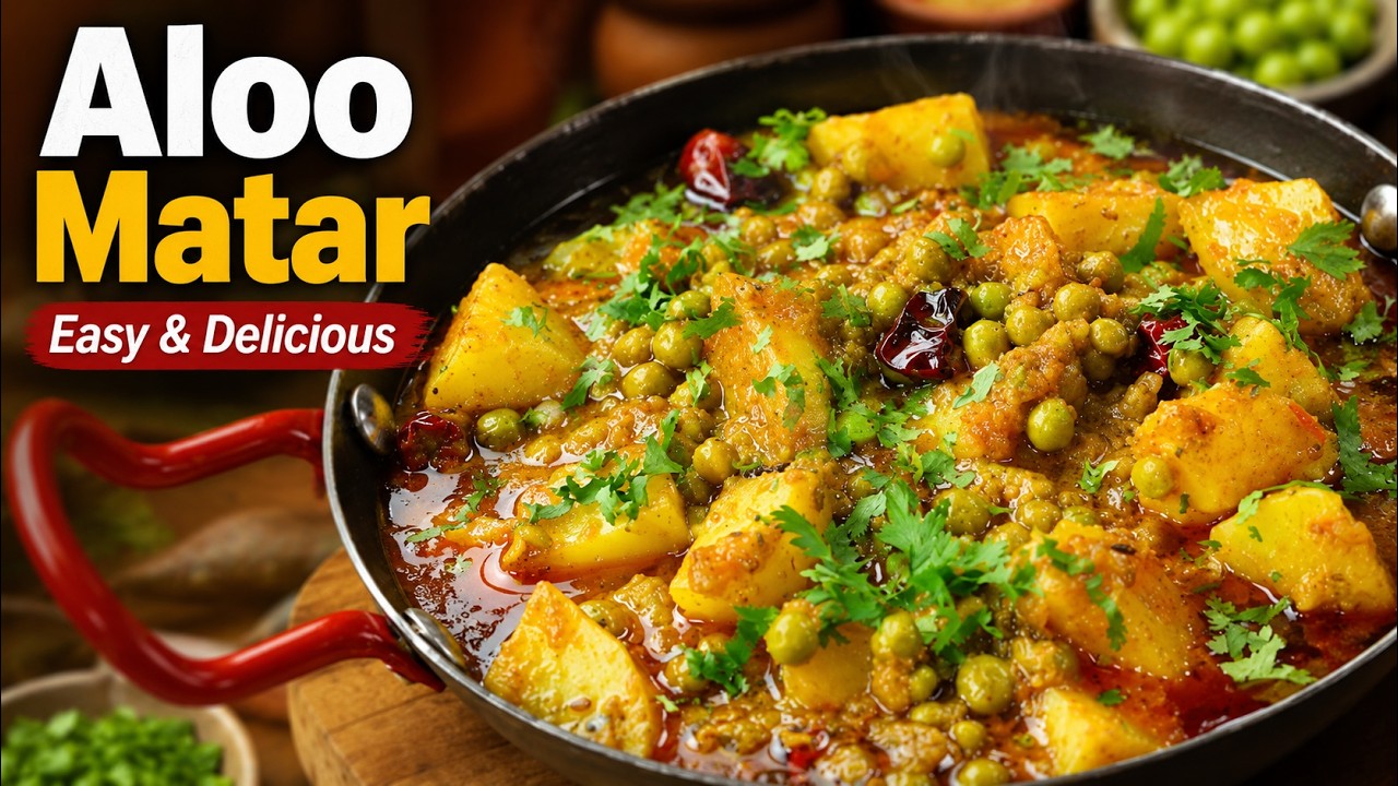 Aloo Matar Recipe: A Classic Pakistani Food Recipe (Aloo Matar Restaurant Style)