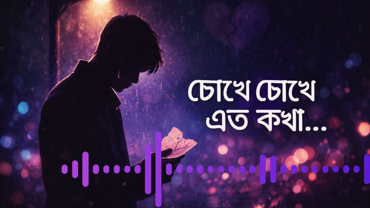 চোখে চোখে এত কথা – Bengali Love Hurt Song | Sad Broken Heart | Emotional Bangla Song