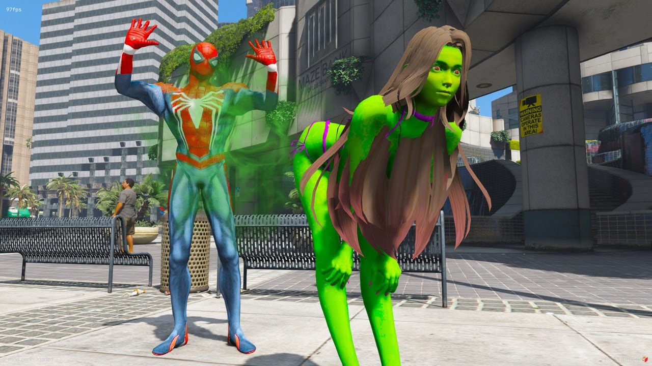 SHE HULK PEID0U no HOMEM ARANHA no GTA 5