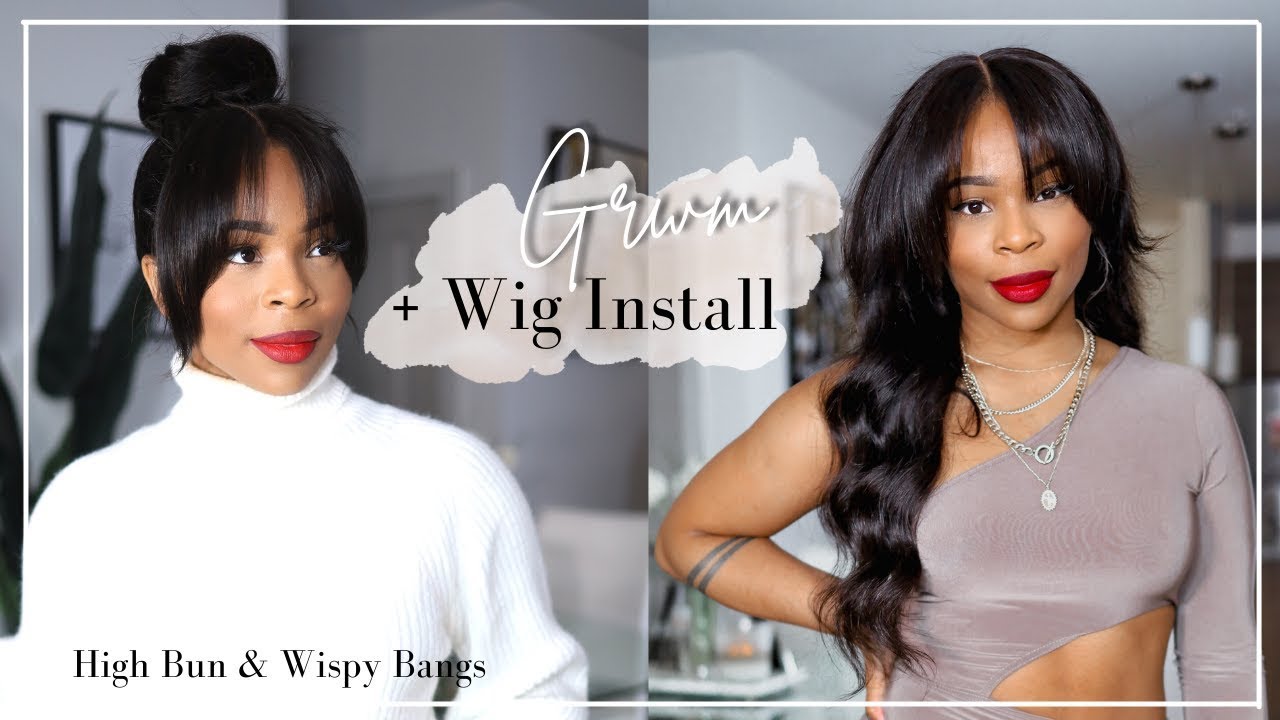 Middle Part WISPY BANGS/No Glue,No babyhair |RPGSHOW Wig