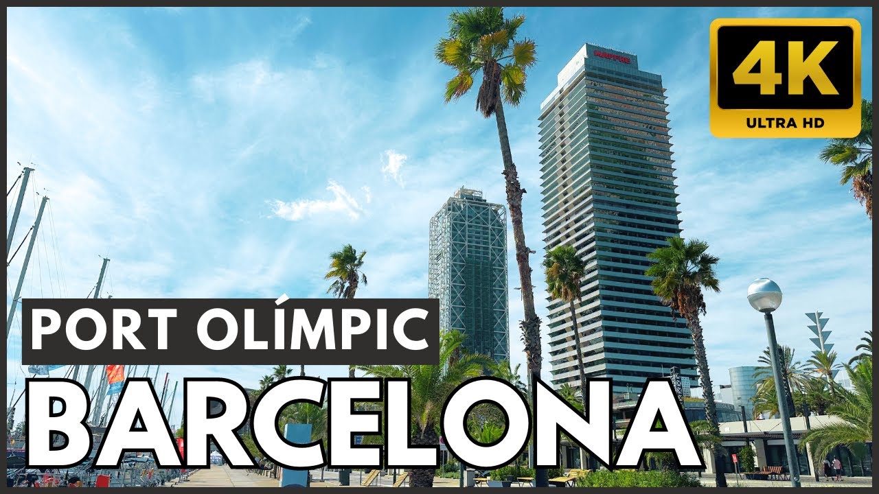 🚤 NEW Port Ol&iacute;mpic Walking Tour in BARCELONA | Discover 37th America's Cup Atmosphere in 4K 🏆