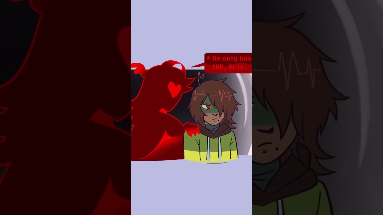 У него всего 1 HP, Крис #deltarune #undertale
