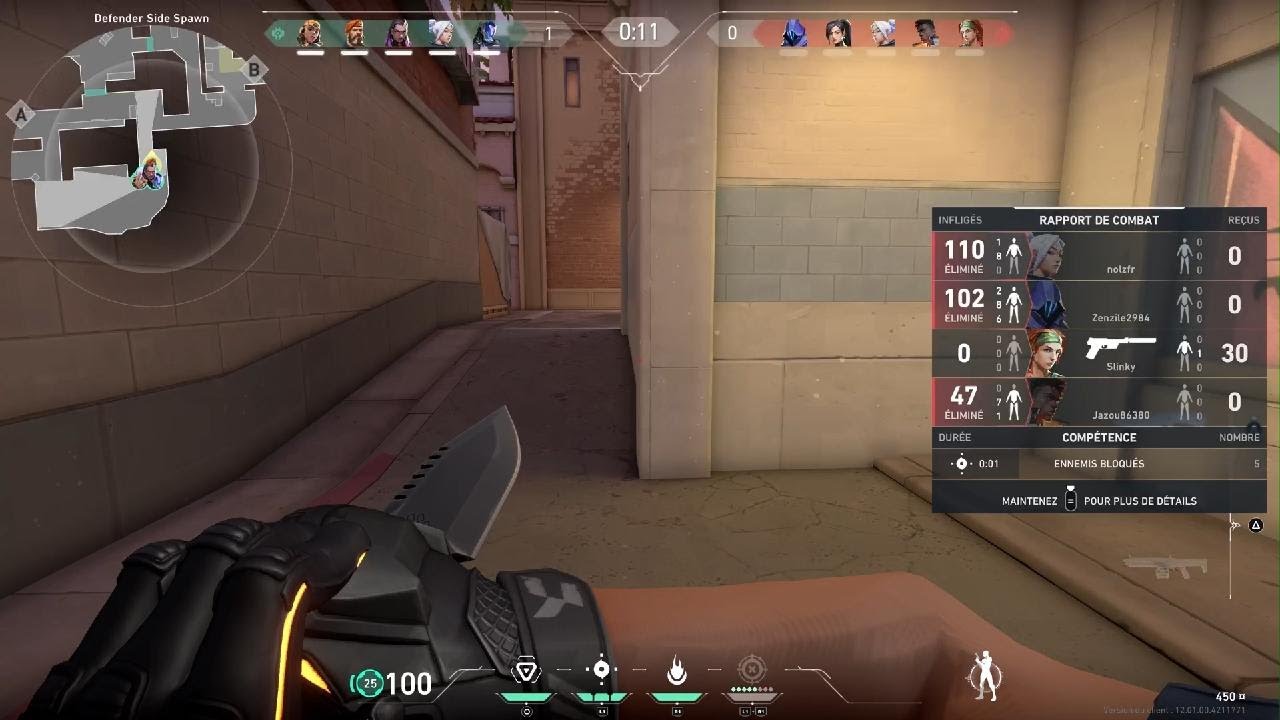 Petit game de vélocité sur valorant