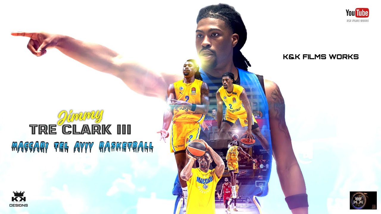 Jimmy Tre Clark 2024-25 'Maccabi Tel Aviv' Season Highlights | Hidden NewGen Guard Overseas [KKFW]