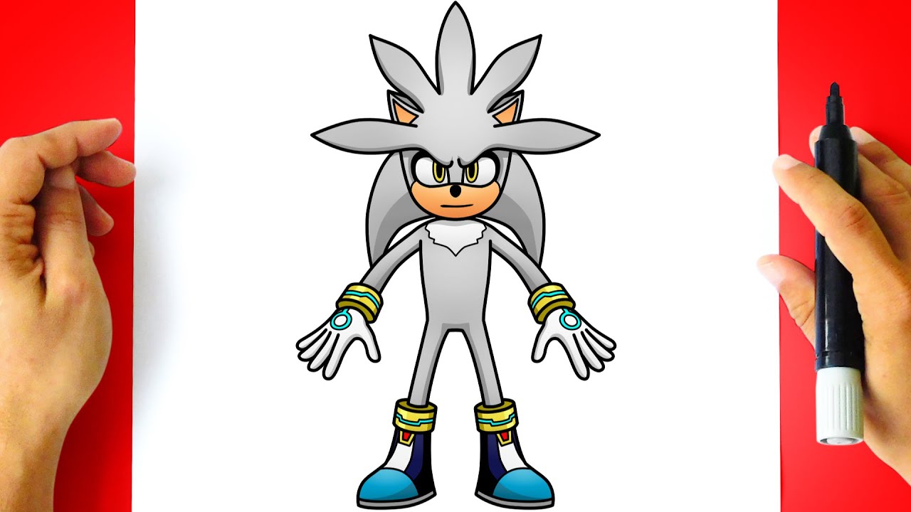 Como DESENHAR o SILVER do Filme - Cómo DIBUJAR a SILVER de La Película - DRAWING SILVER SONIC 2