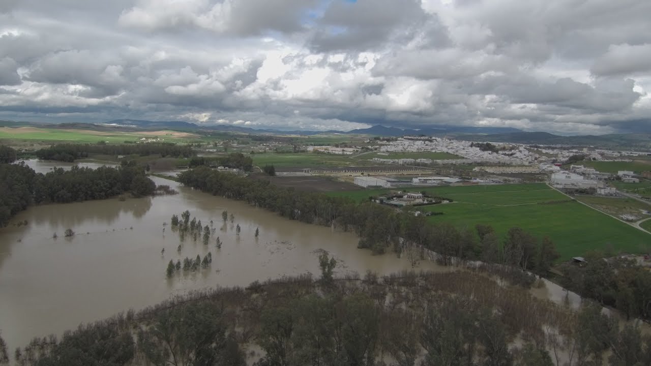 Desbordado Rio guadalete -Parte2- Xiaomi mi drone 4k