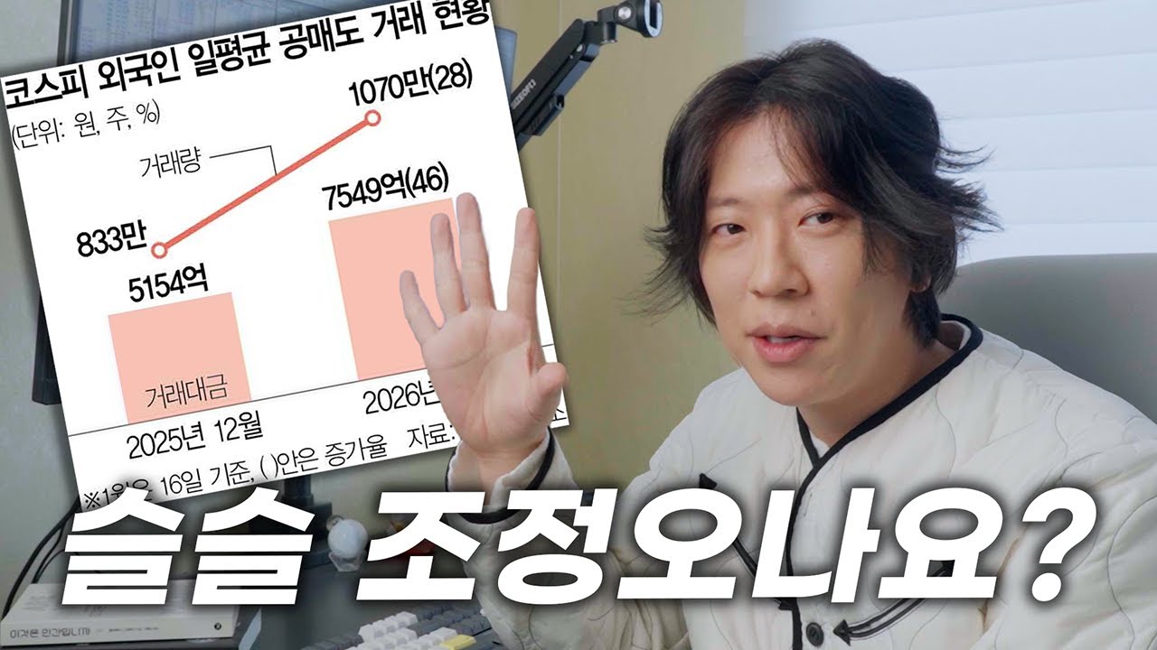 외국인이 인버스 사던데 슬슬 조정오는거 아니에요?