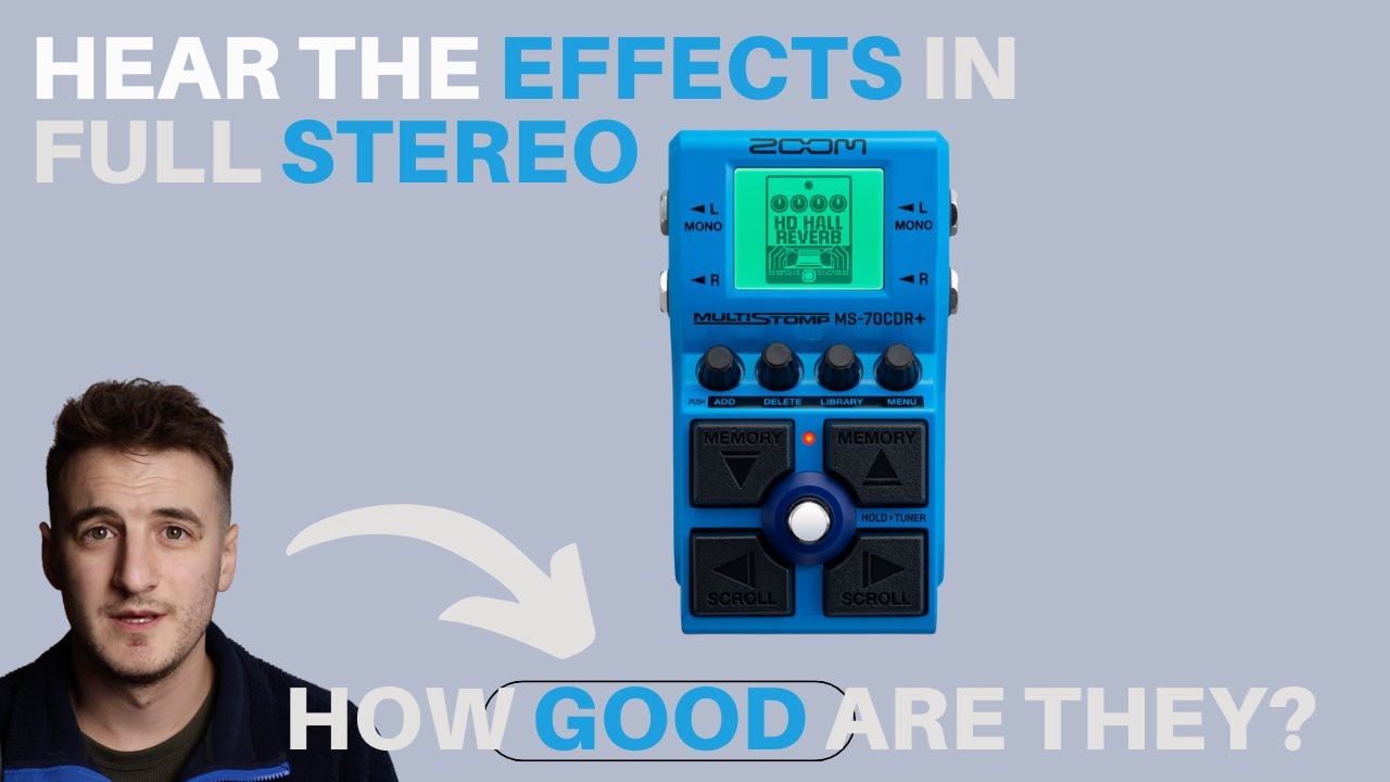 Zoom MS-70CDR+ Stereo Effects Run-through // Sounds Incredible
