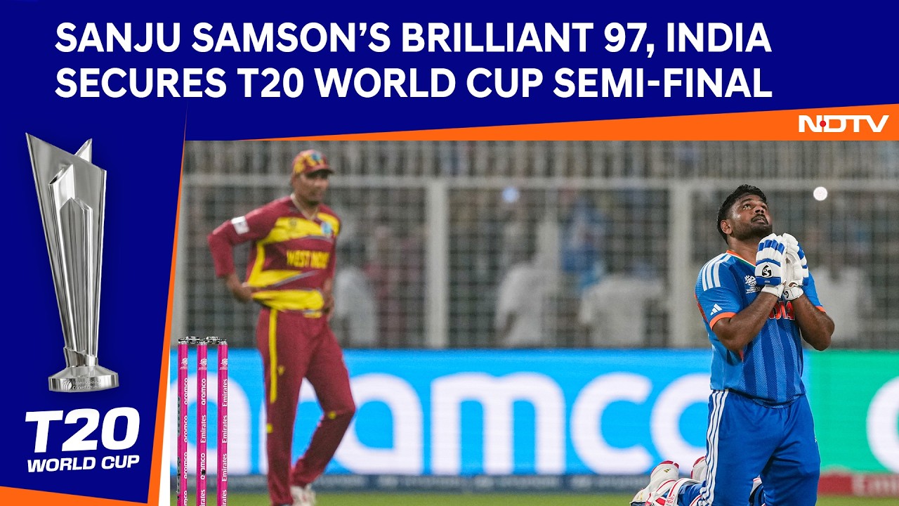 Sanju Samson’s Brilliant 97 Powers India To Record Chase, Secures T20 World Cup Semi-Final