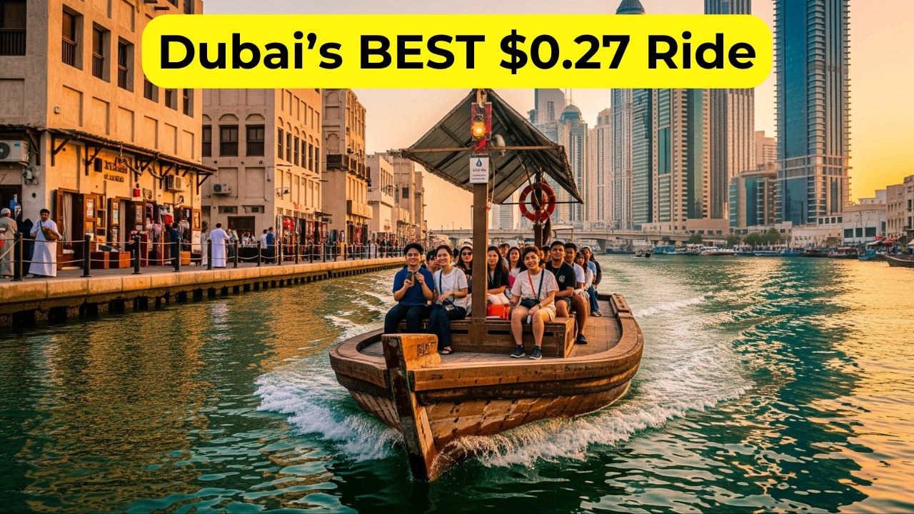 Abra Ride in Dubai | The BEST 1 AED Experience on Dubai Creek 🇦🇪