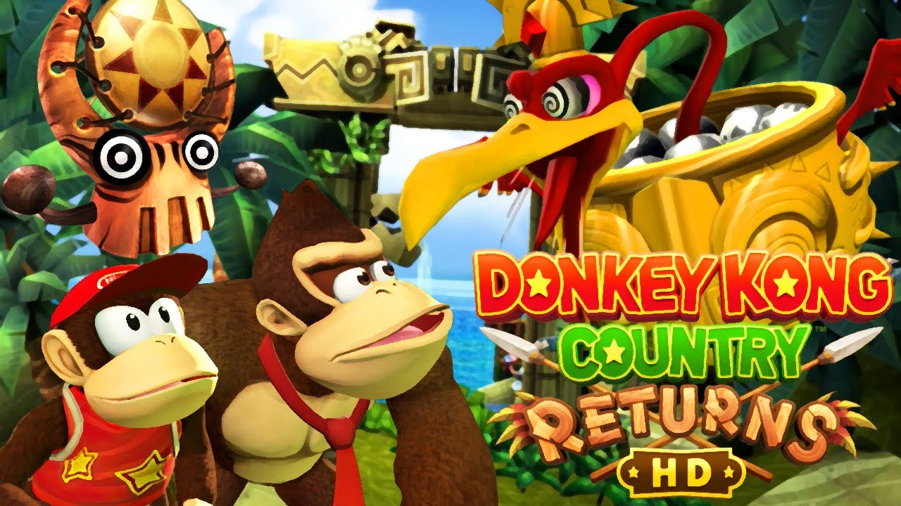 Donkey Kong Country Returns HD - World 3: Ruins - No Damage 100% Walkthrough