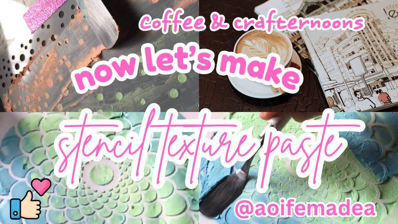 Make your own DIY stencil texture paste using ONLY 3 ingredients!
