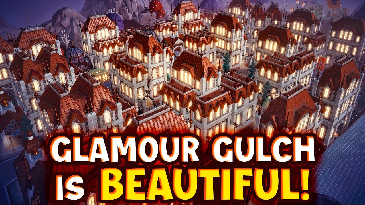 I'm In LOVE With Glamour Gulch in Disney Dreamlight Valley! AWESOME WBR Design Ideas!