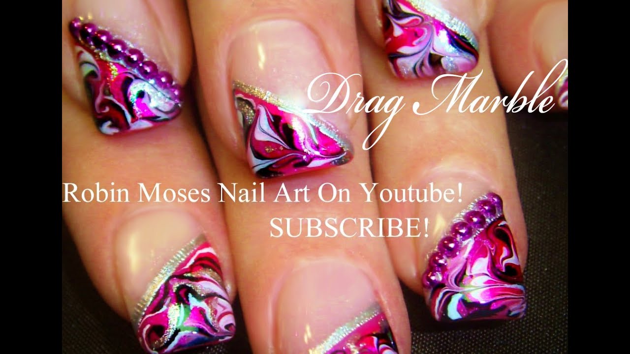 No Water Needed - DIY Marble nail art Tutorial