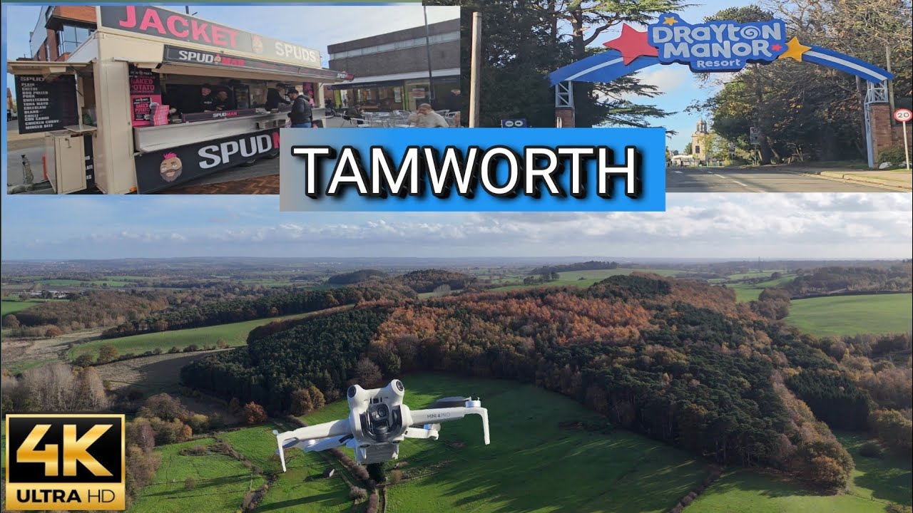 TAMWORTH #BIRMINGHAM  DRONE VIEW #2025