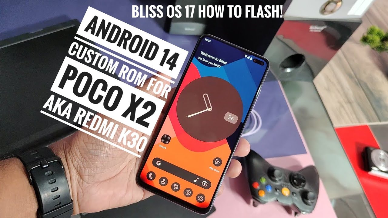 poco x2 | redmi k30 android 14 custom rom bliss os 17 how to install