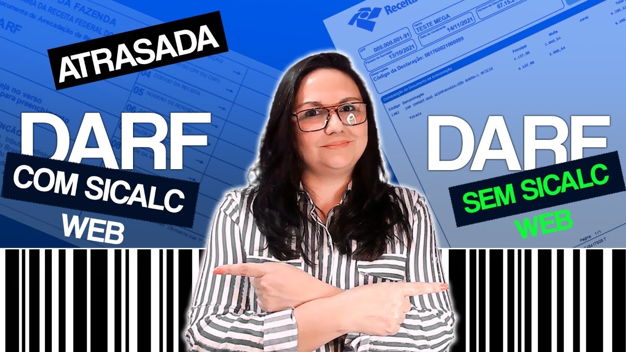 ✅COMO GERAR e CALCULAR DARF ATRASADA SEM SICALC WEB e DARF ATRASADA COM SICALC WEB? #sicalcweb