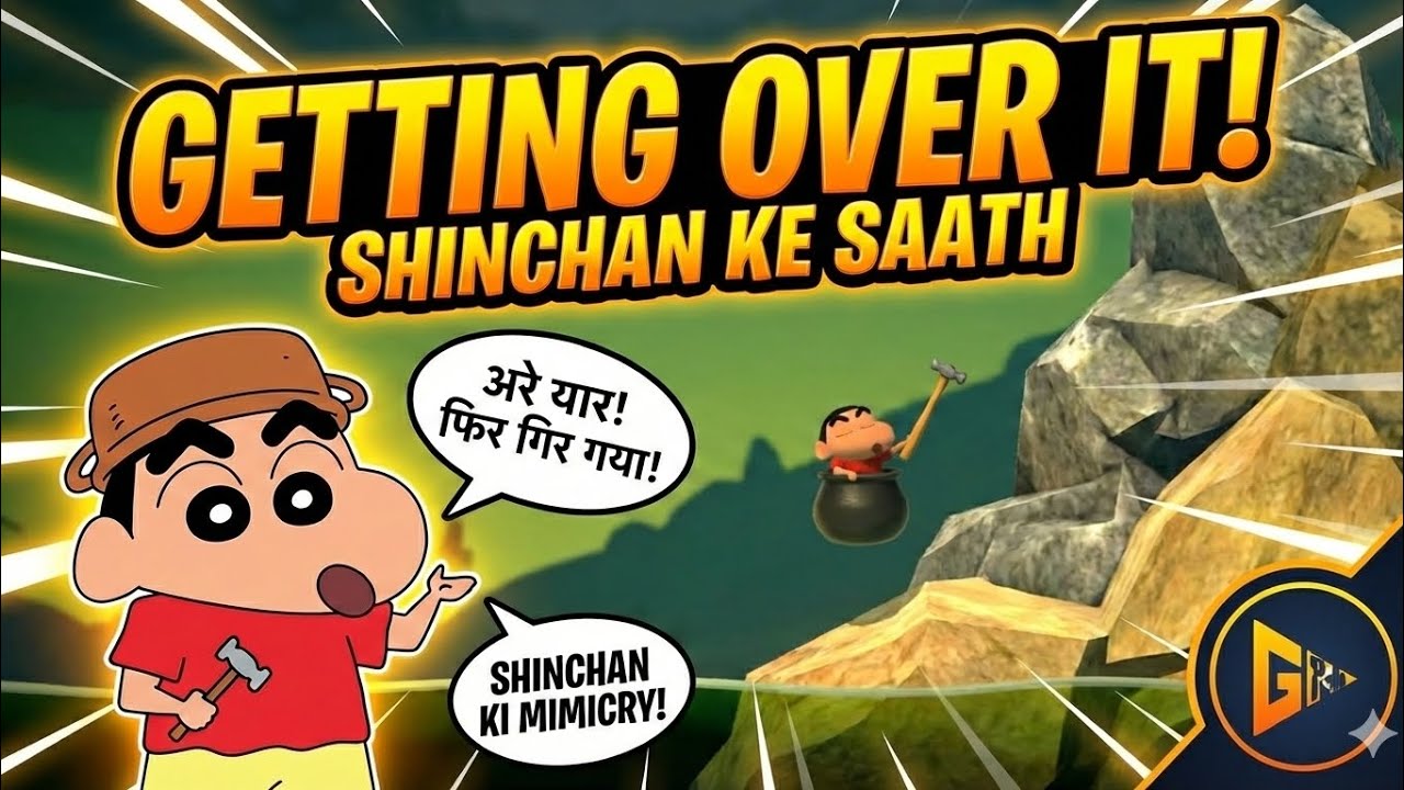 Bennett Foddy ko Shin-chan ne Diya Challenge! 😂 | Getting Over It Funny 