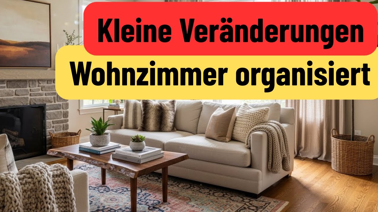 Drei kleine Ver&auml;nderungen, um Ihr Wohnzimmer zu harmonisieren