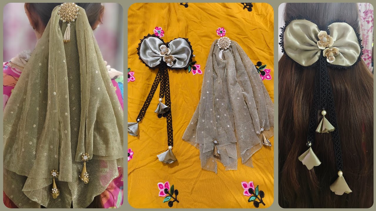 New design hair accessories making at home ✨