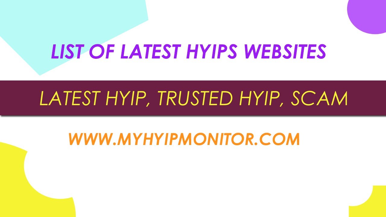 List of Most Trusted Hyip Websites | Hyip Monitors