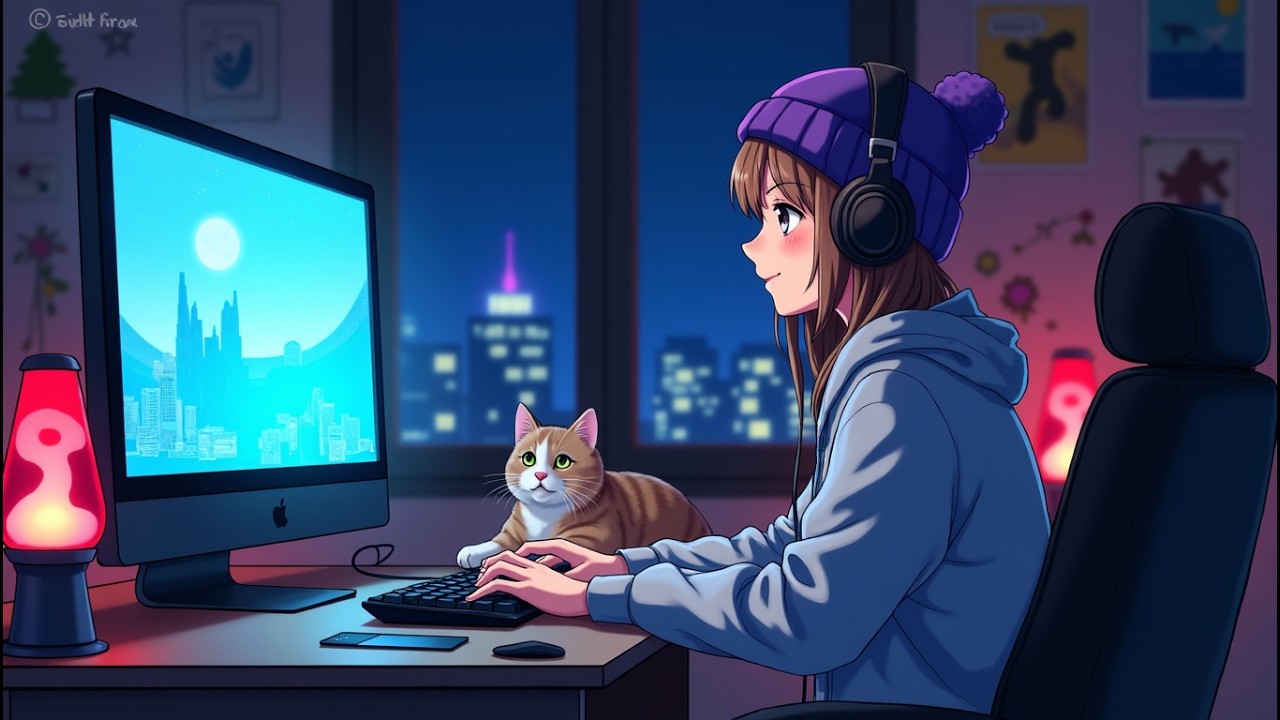 Relaxing Lofi Music ☕ Chill Study Vibes for Late Nights 916