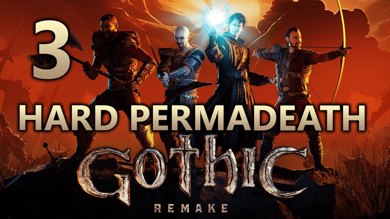 Gothic 1 Remake Walkthrough Part 3 (Hard, Permadeath, Old Camp)