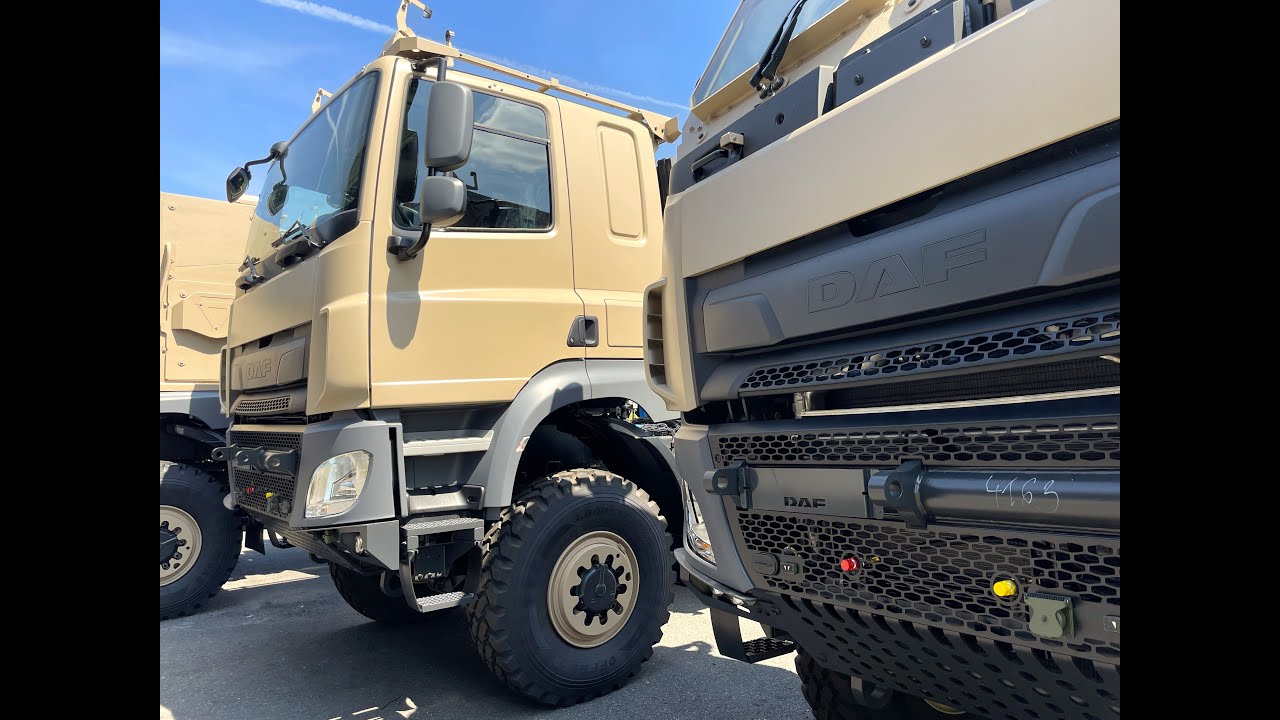 DAF CF 4x4 Military Trucks for Belgian Army Made by Tatra, Koprivnice, Czech Republic, June 2024