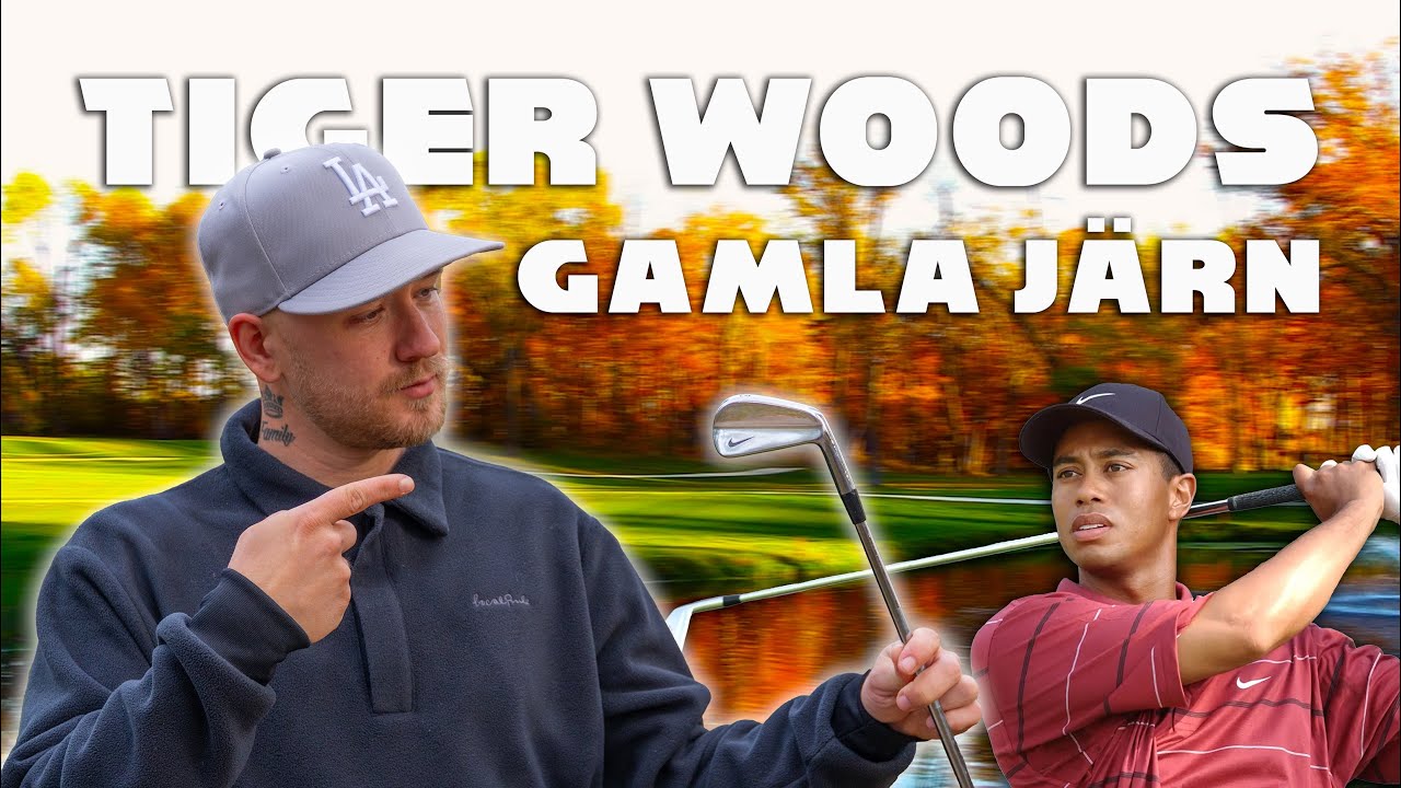 Spelar Med Tigers Woods Gamla Klubbor - Nike Forged Blades