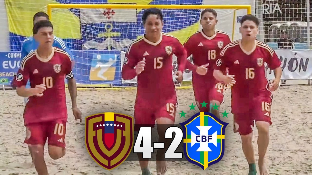 VENEZUELA 4-2 BRASIL | RESUMEN COMPLETO Y GOLES | LIGA FUTBOL PLAYA SUB20