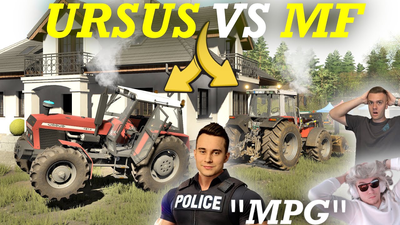 URSUS VS MF Dziejusia 😲 KTO WYGRAŁ? 🤨 SIEWY NAJWIĘKSZEJ ŁĄKI WE WSI 🔵 