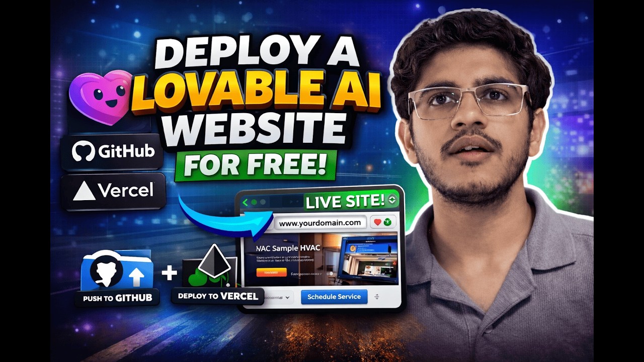 How to Deploy a Lovable AI Website for FREE (GitHub + Vercel + Custom Domain)