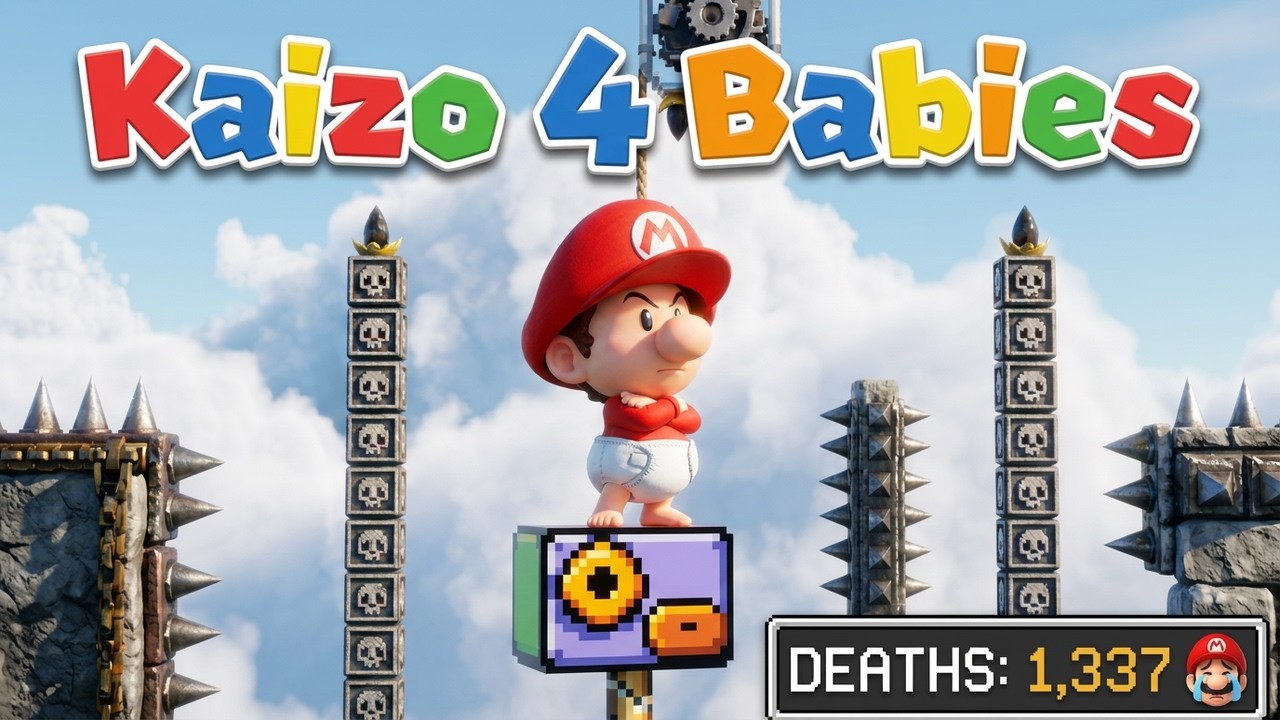 Mario Kaizo For Babies Still CHALLENGED me With This Ropes Level! - Baby Kaizo World