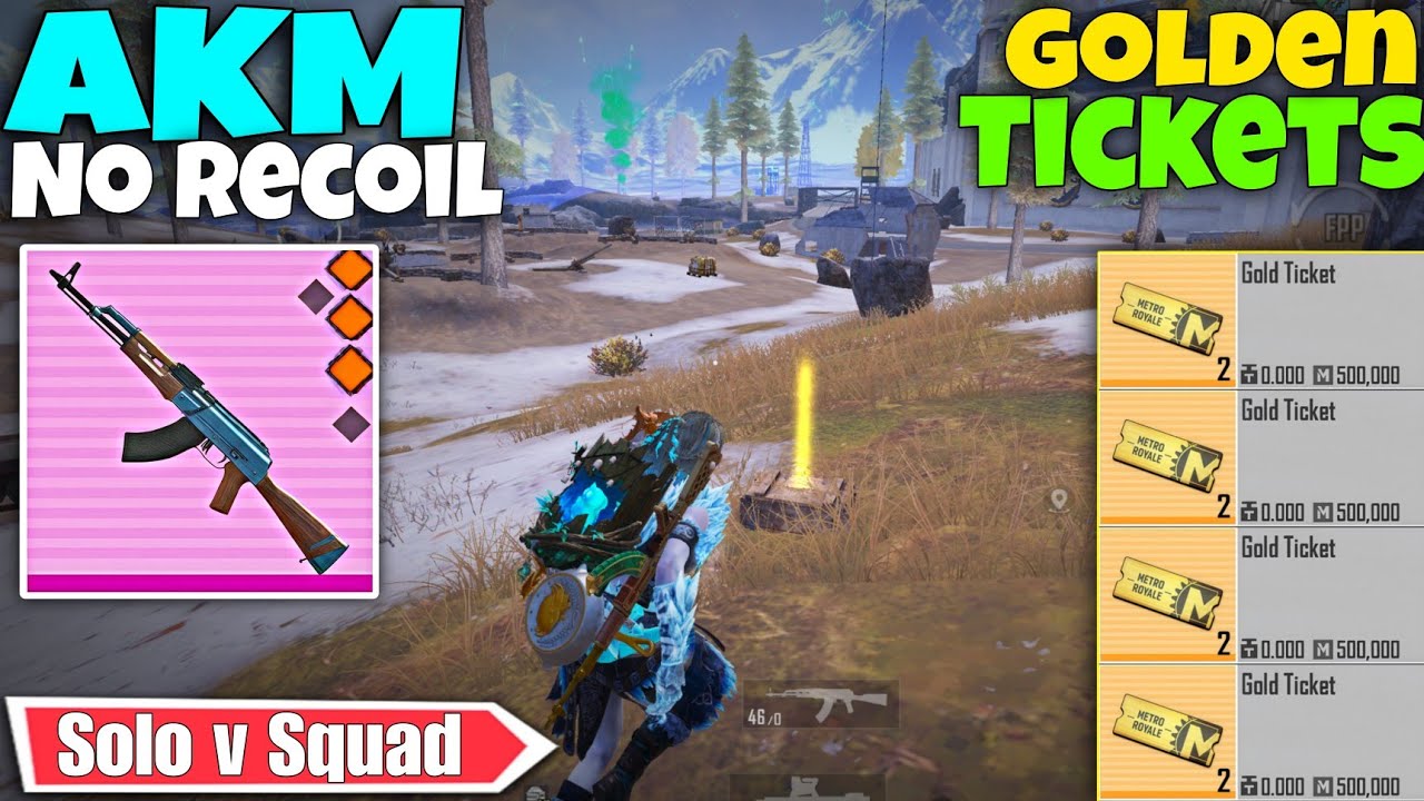 Enemy drops 4 Golden Tickets | No Mk14❌️ challenge | PUBG METRO ROYALE