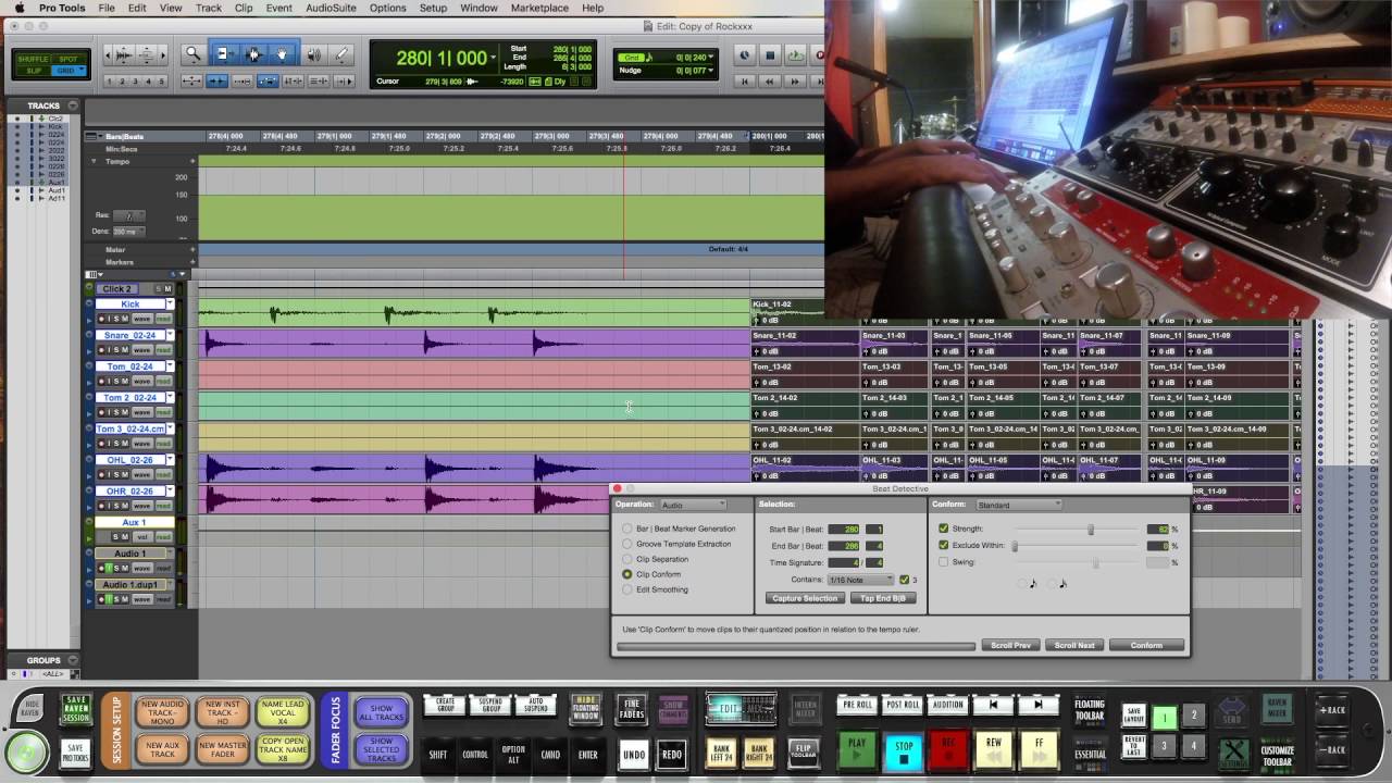 How to snap live drums to the grid w/Pauly's Productions