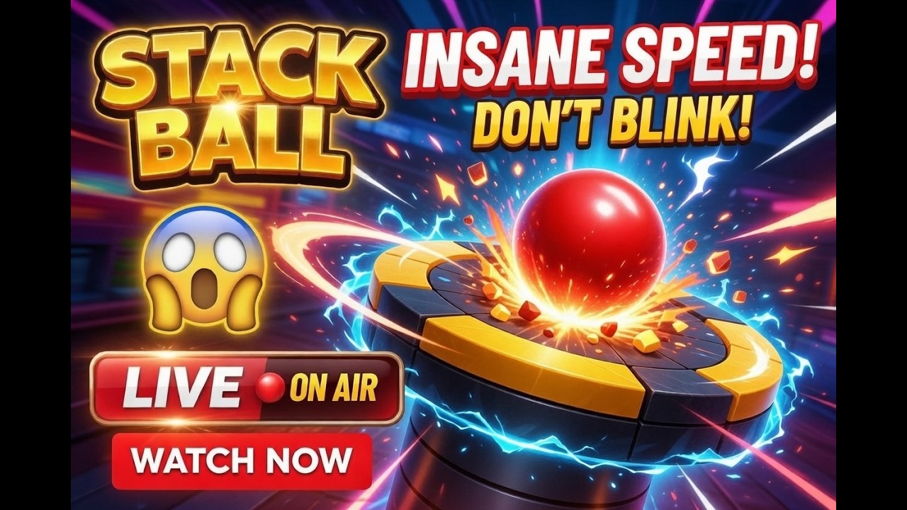 Stack Ball LIVE 😱 99% Fail This Level! Insane Speed Run 🔥 | Day 11 Ep.5