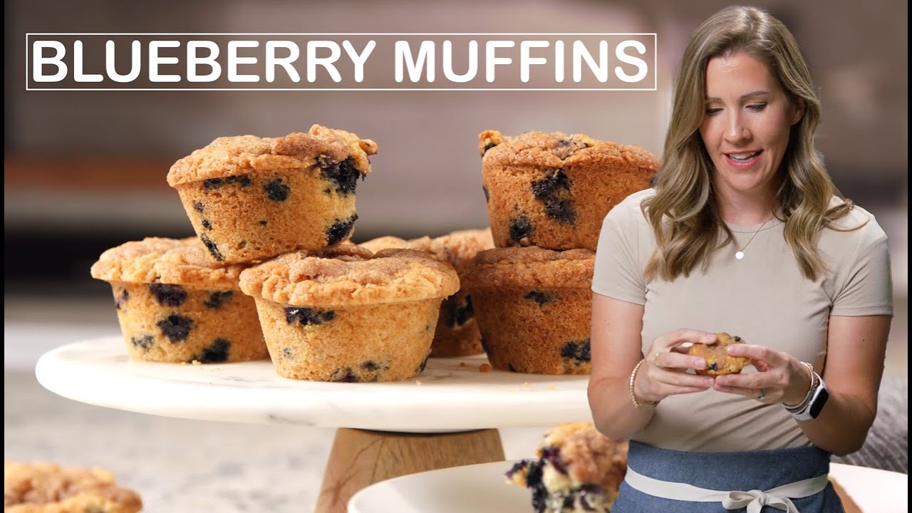 Blueberry Muffins Recipe - Easy Homemade Blueberry Muffins