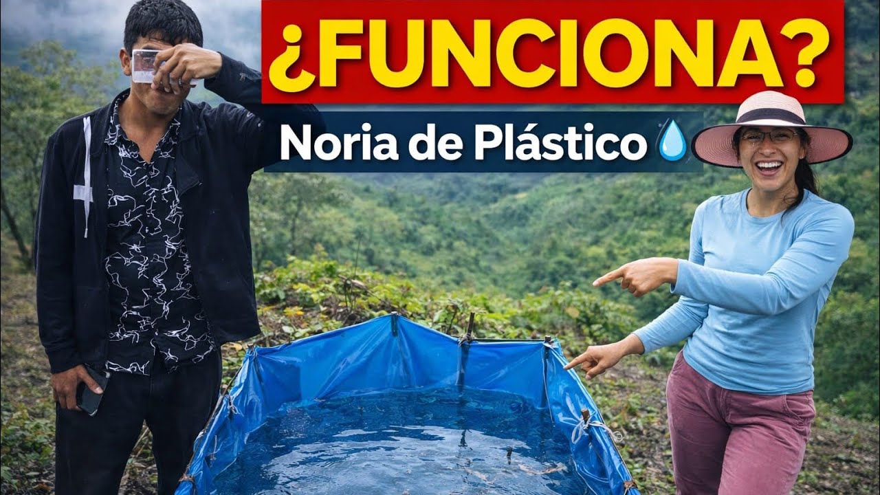 NORIA DE PLÁSTICO PARA AGRICULTURA-PASO A PASO/INVENTÓ RURAL QUE SI FUNCIONA ☑️