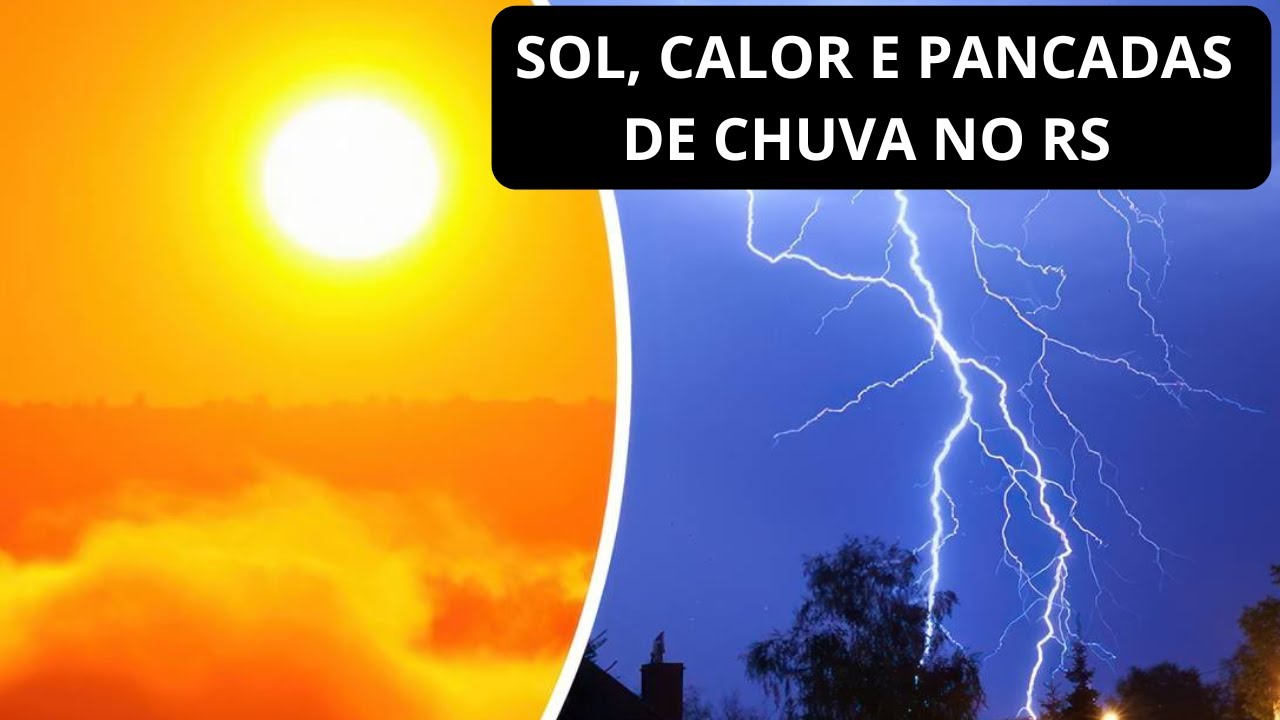 Sol, Calor e Pancadas de Chuva.