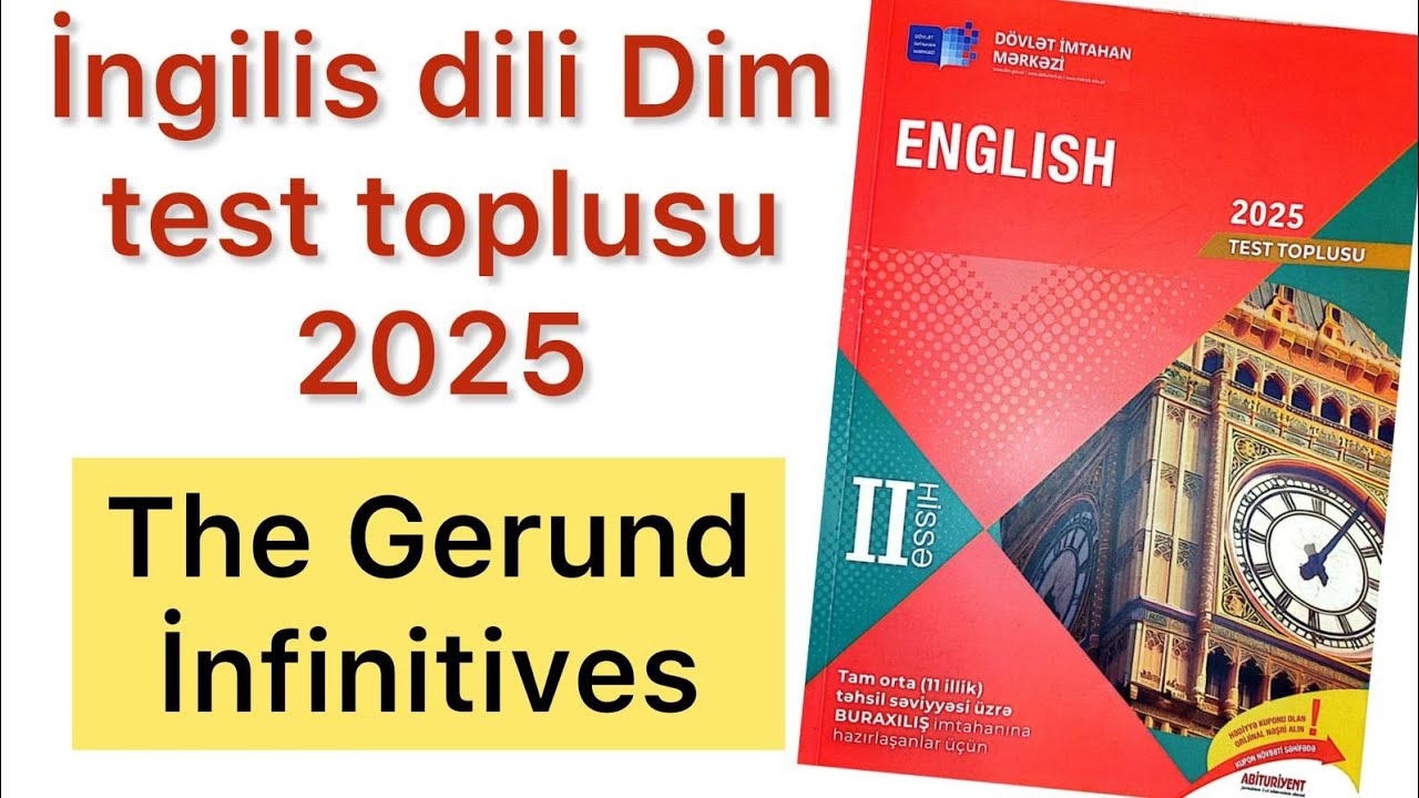 İngilis dili Dim test toplusu 2025 | The Gerund.İnfinitives