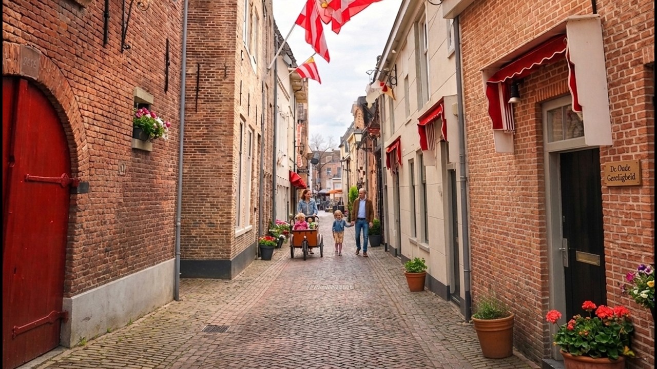 ДЕН БОСХ 🇳🇱 | Красивый центр города | Каналы и скрытые переулки | Пешеходная прогулка 4K