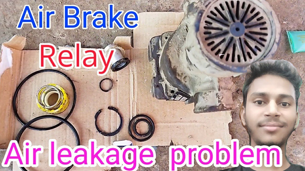 Air leakage problem in Truck/wabco Air brake relay valve Repearing/ Brake system#wabco #knorbeams