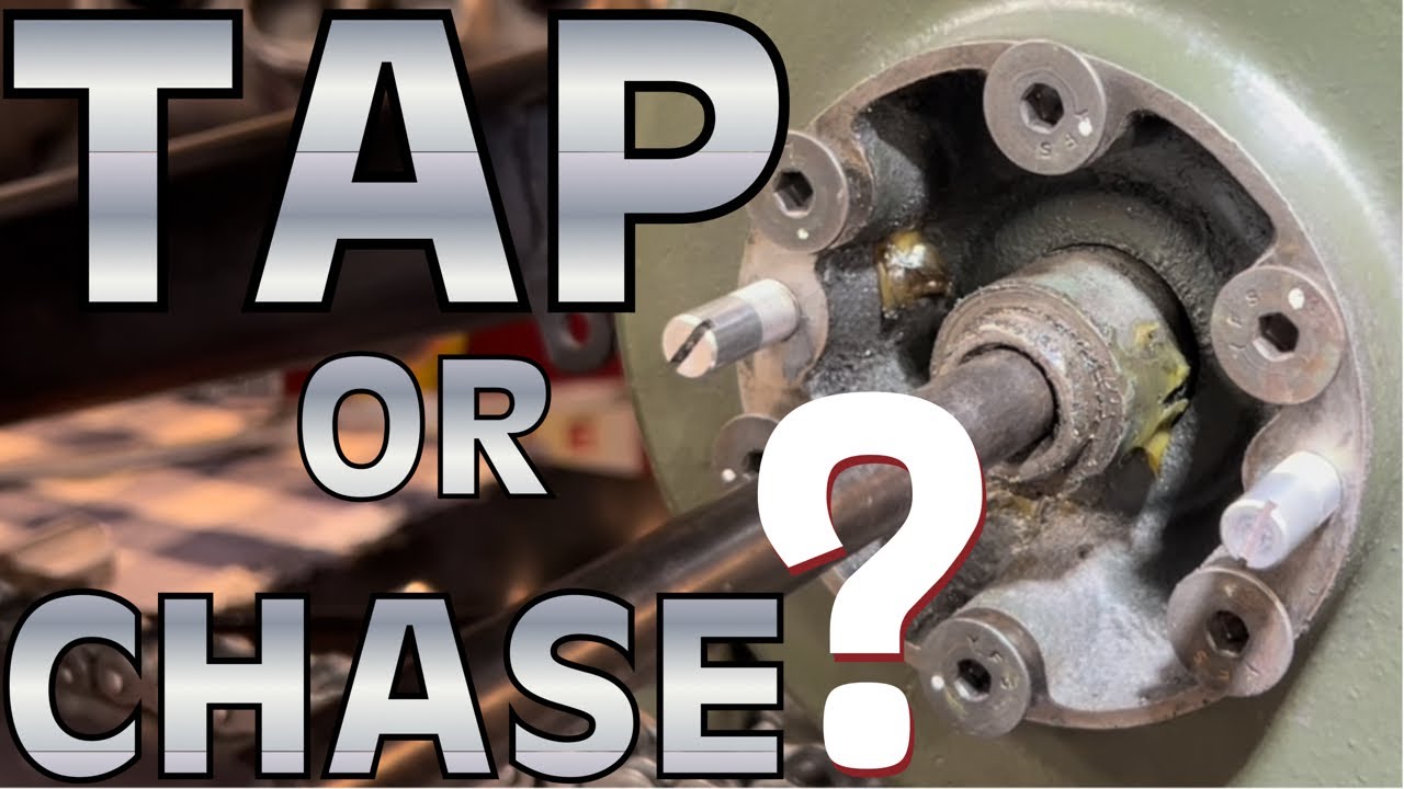 THREAD TAP or THREAD Chaser? How to use a thread chaser. 1940 Indian Chief Motorcycle. Chase Threads